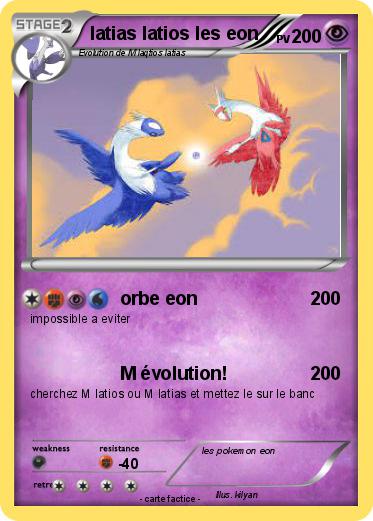 Pokemon latias latios les eon