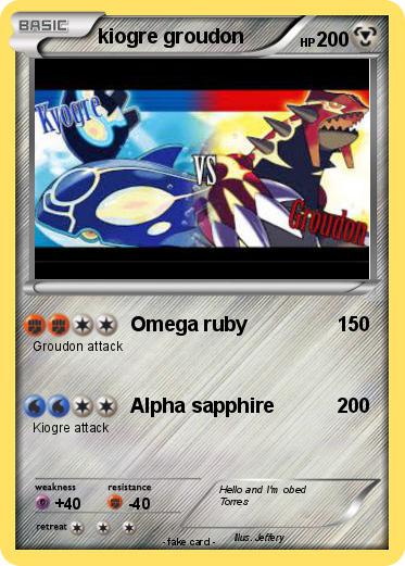 Pokemon kiogre groudon