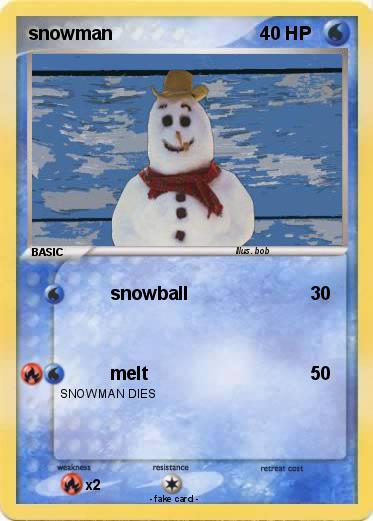 Pokemon snowman