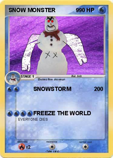 Pokemon SNOW MONSTER             9