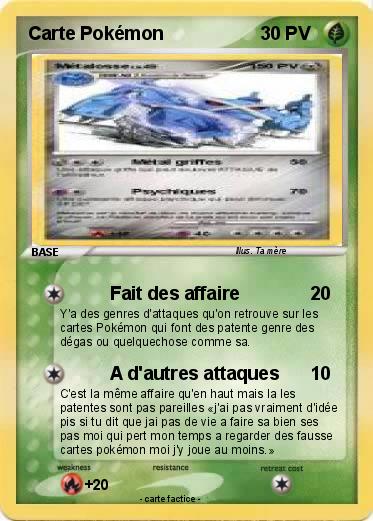 Pokemon Carte Pokémon