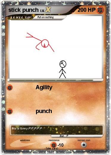 Pokemon stick punch