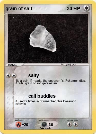 Pokemon grain of salt