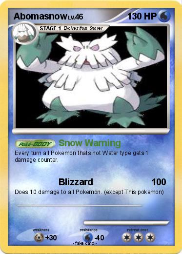 Pokemon Abomasnow