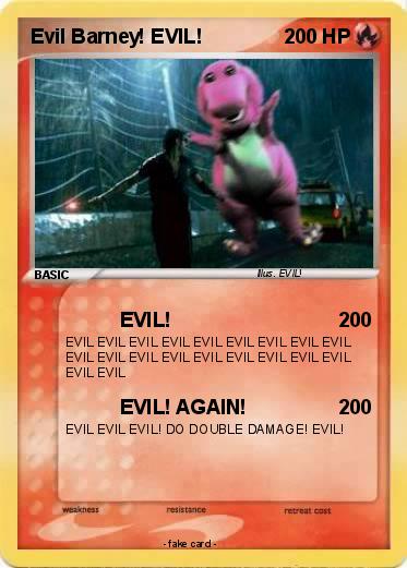 Pokemon Evil Barney! EVIL!