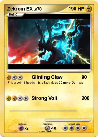 Pokemon Zekrom EX