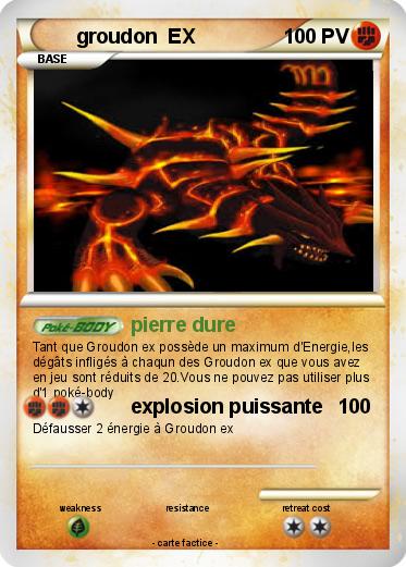 Pokemon groudon  EX
