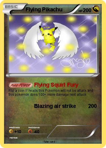 Pokemon Flying Pikachu