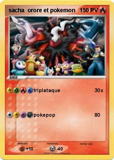 Pokemon sacha  orore et pokemon