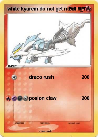 Pokemon white kyurem do not get rid of T_T