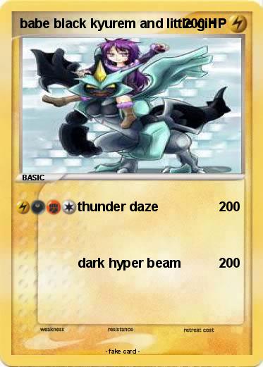 Pokemon babe black kyurem and little girl