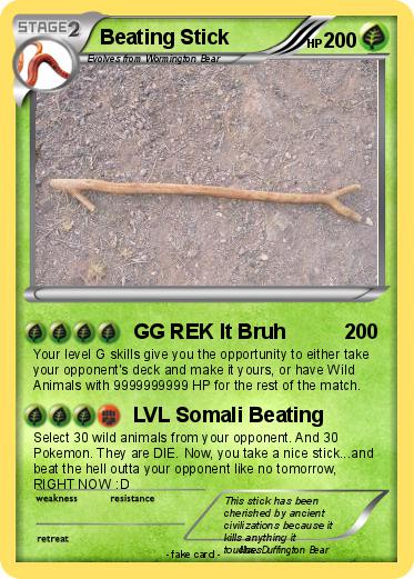 Pokemon Beating Stick