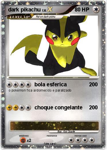 Pokemon dark pikachu