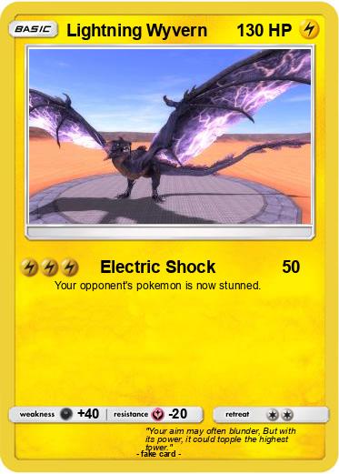 Pokemon Lightning Wyvern