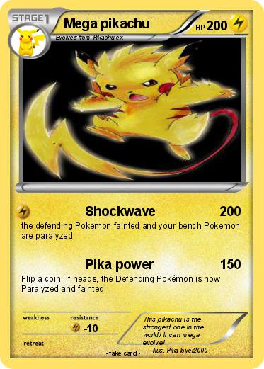Pokemon Mega pikachu