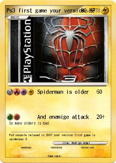 Pokemon Ps3 first game your version