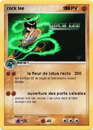 Pokemon rock lee                              180
