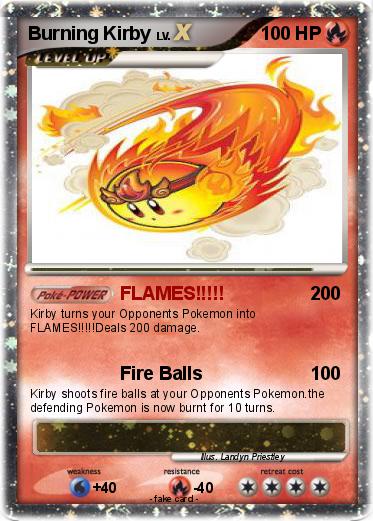 Pokemon Burning Kirby