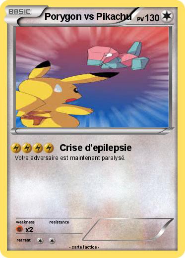 Pokemon Porygon vs Pikachu