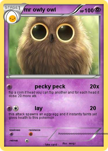 Pokemon mr owly owl