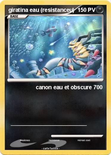 Pokemon giratina eau (resistanceu)