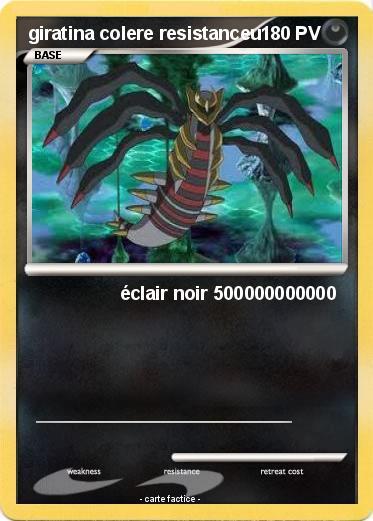Pokemon giratina colere resistanceu