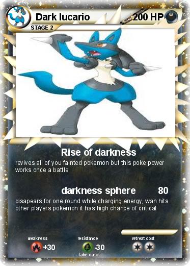 Pokemon Dark lucario