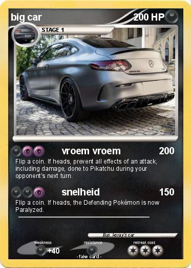 Pokemon big car