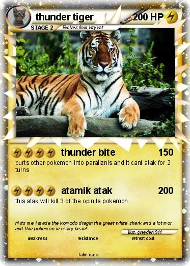 Pokemon thunder tiger