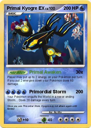 Pokemon Primal Kyogre EX