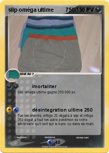 Pokemon slip oméga ultime        750