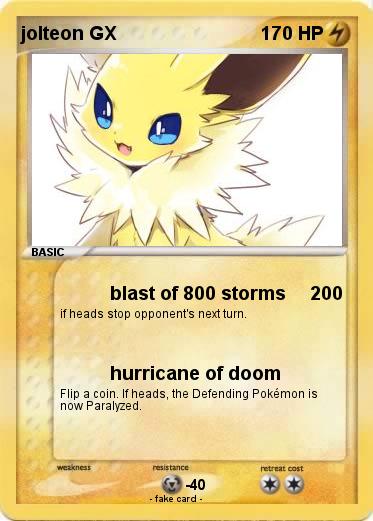 Pokemon jolteon GX