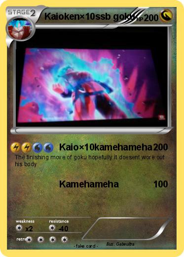 Pokemon Kaioken×10ssb goku