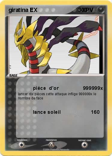 Pokemon giratina EX                              0               