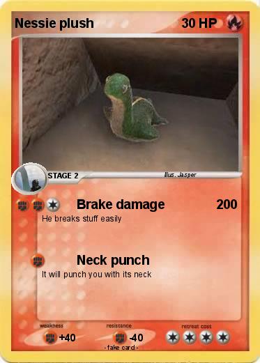 Pokemon Nessie plush