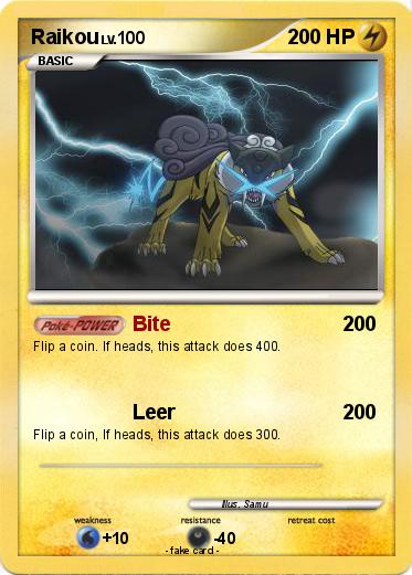 Pokemon Raikou