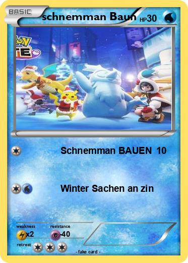 Pokemon schnemman Baun