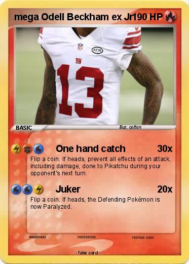 Pokemon mega Odell Beckham ex Jr