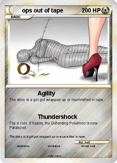 Pokemon ops out of tape