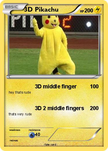 Pokemon 3D Pikachu