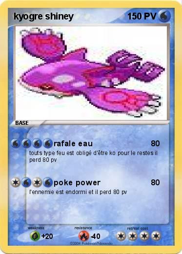 Pokemon kyogre shiney
