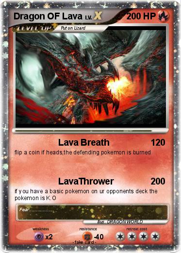 Pokemon Dragon OF Lava