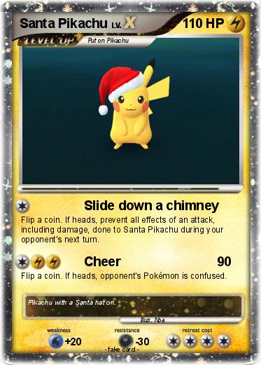 Pokemon Santa Pikachu