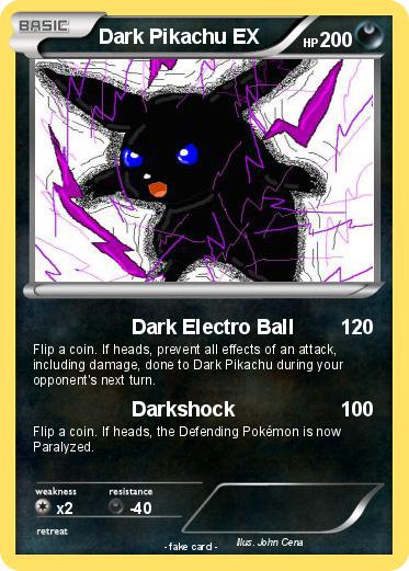 Pokemon Dark Pikachu EX