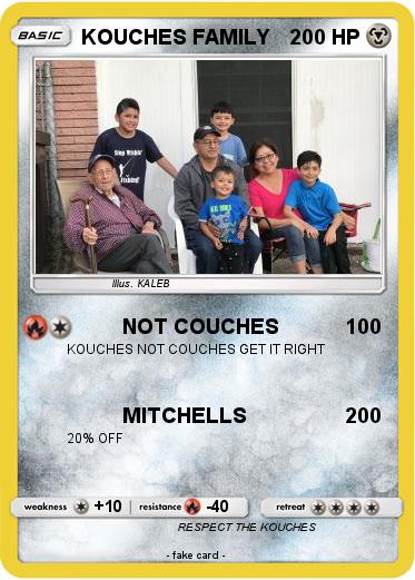 Pokemon KOUCHES FAMILY
