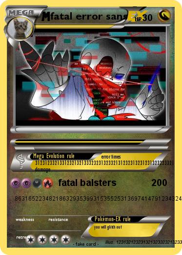Pokemon fatal error sans