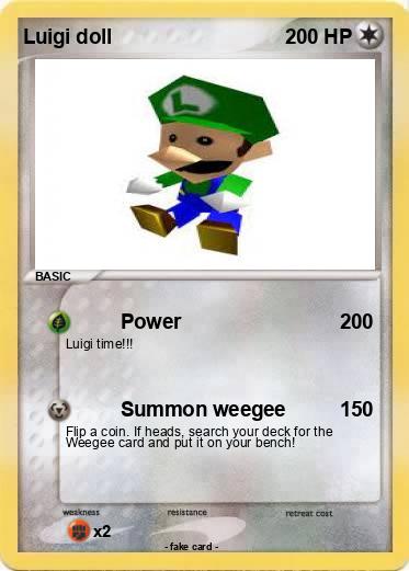 Pokemon Luigi doll