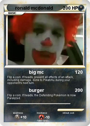 Pokemon ronald mcdonald