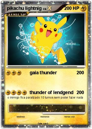 Pokemon pikachu lightnig