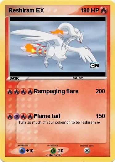 Pokemon Reshiram EX